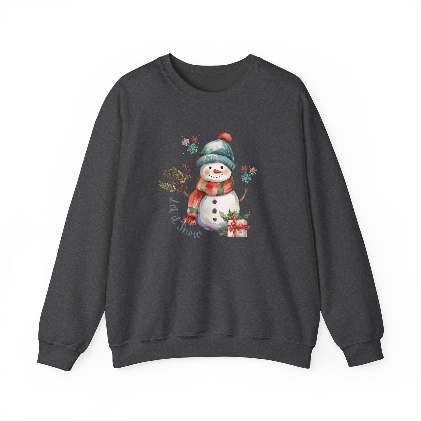 Snowman Sweatshirt-Let it Snow