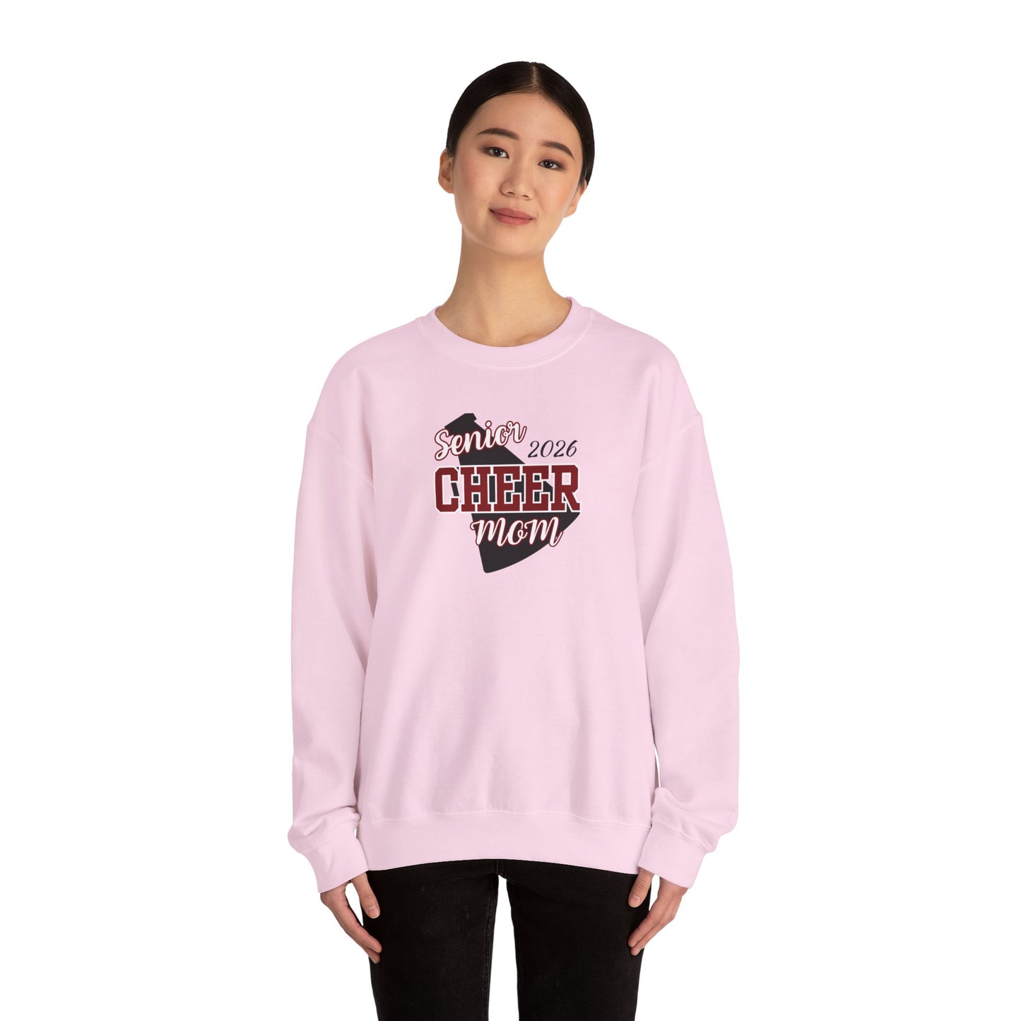 Senior Cheer Mom 2026-Unisex Heavy Blend™ Crewneck Sweatshirt