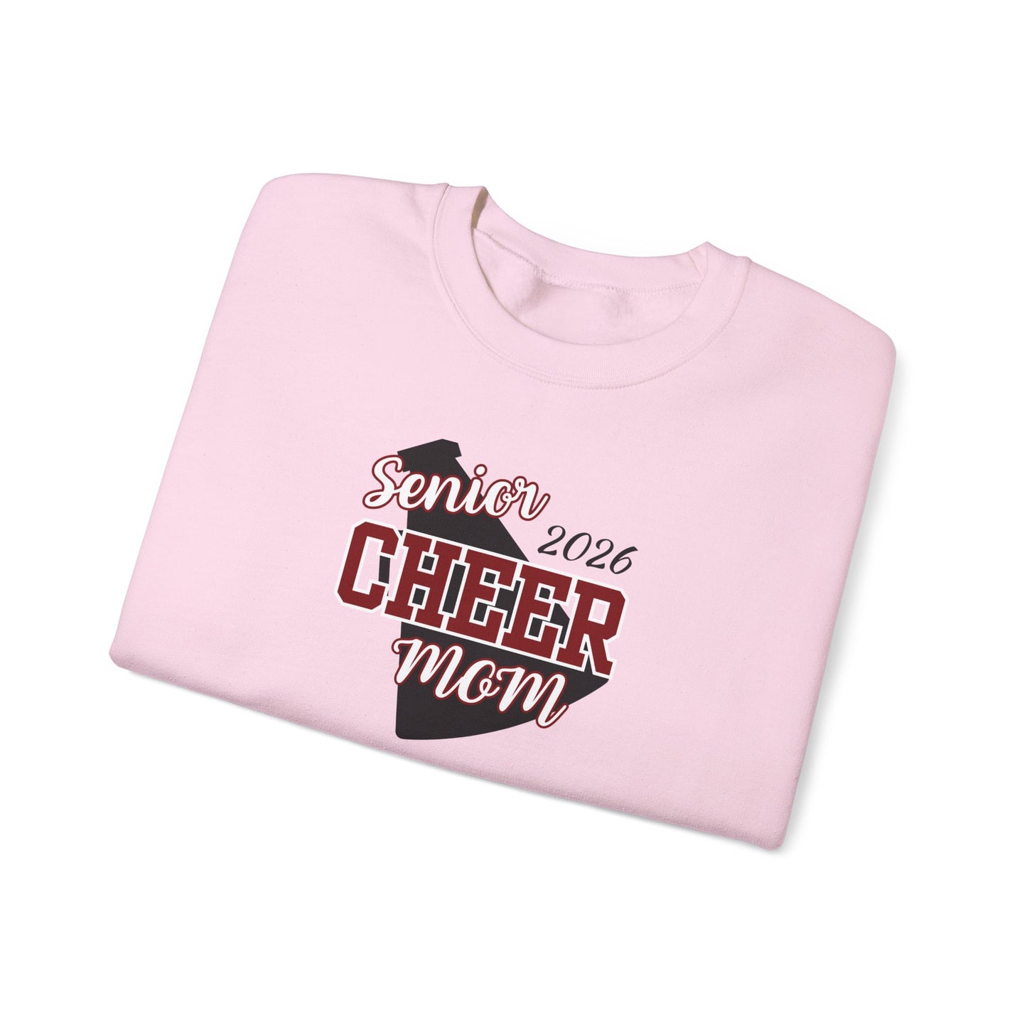 Senior Cheer Mom 2026-Unisex Heavy Blend™ Crewneck Sweatshirt