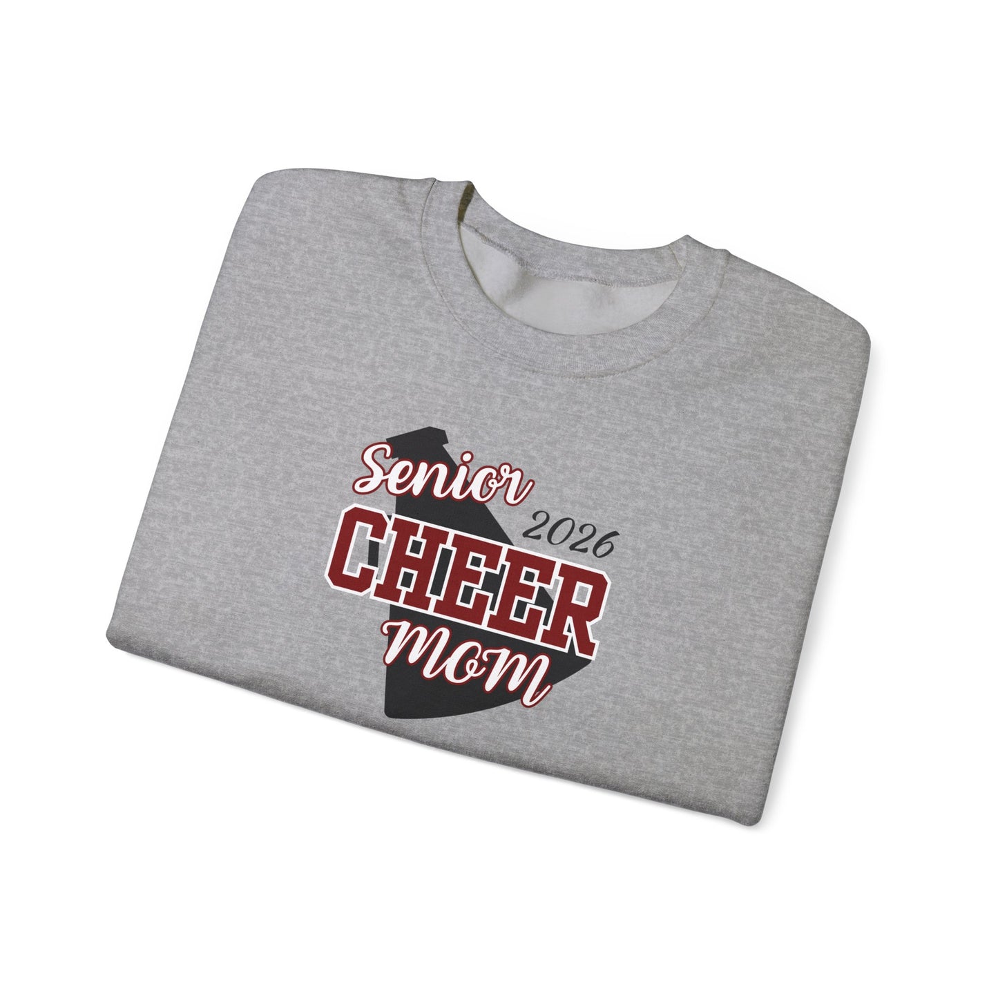 Senior Cheer Mom 2026-Unisex Heavy Blend™ Crewneck Sweatshirt