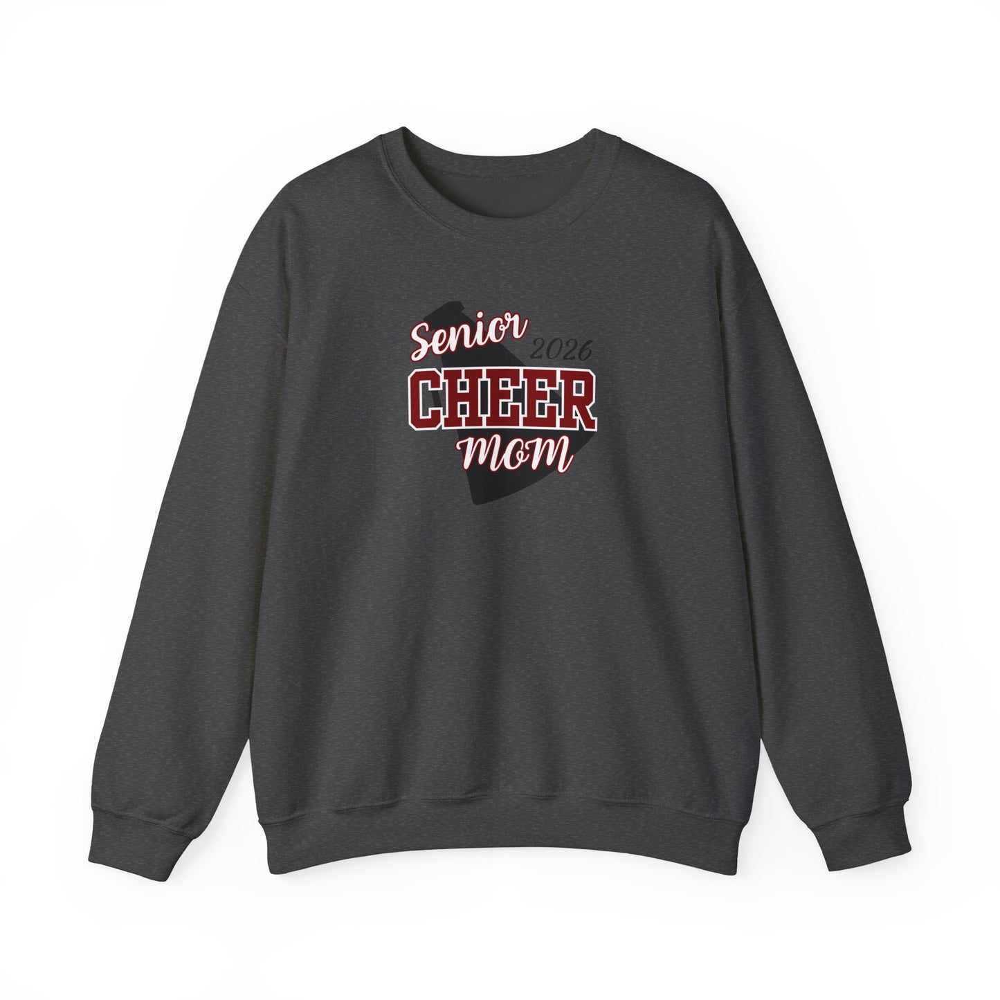 Senior Cheer Mom 2026-Unisex Heavy Blend™ Crewneck Sweatshirt