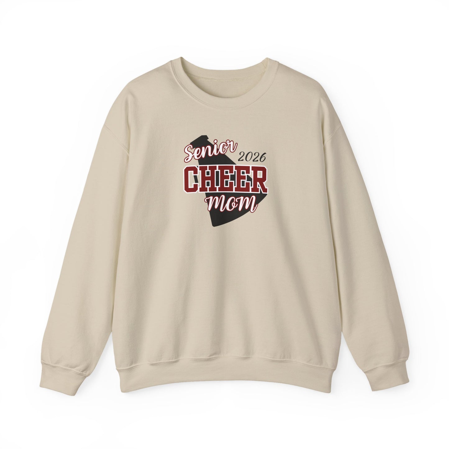 Senior Cheer Mom 2026-Unisex Heavy Blend™ Crewneck Sweatshirt