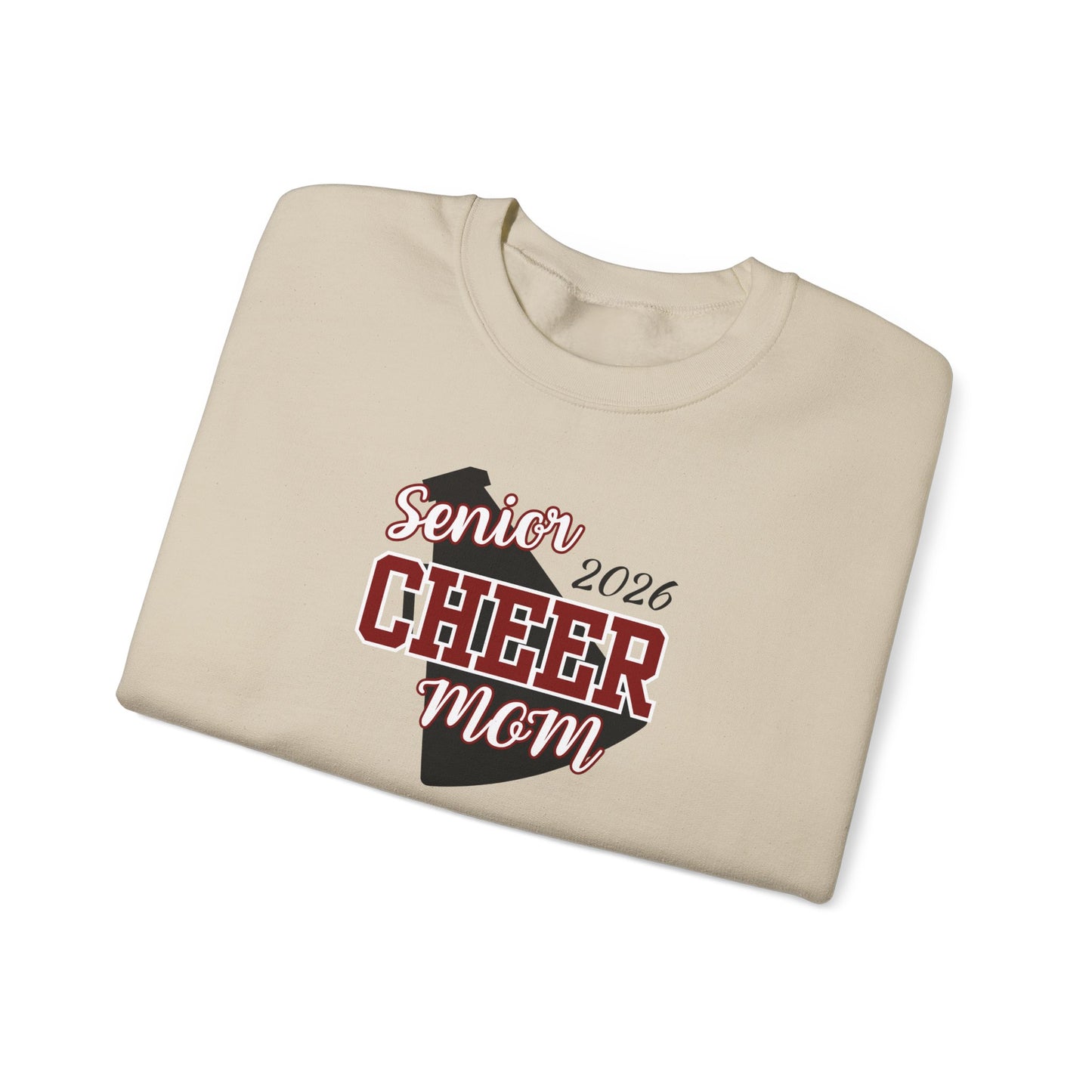 Senior Cheer Mom 2026-Unisex Heavy Blend™ Crewneck Sweatshirt