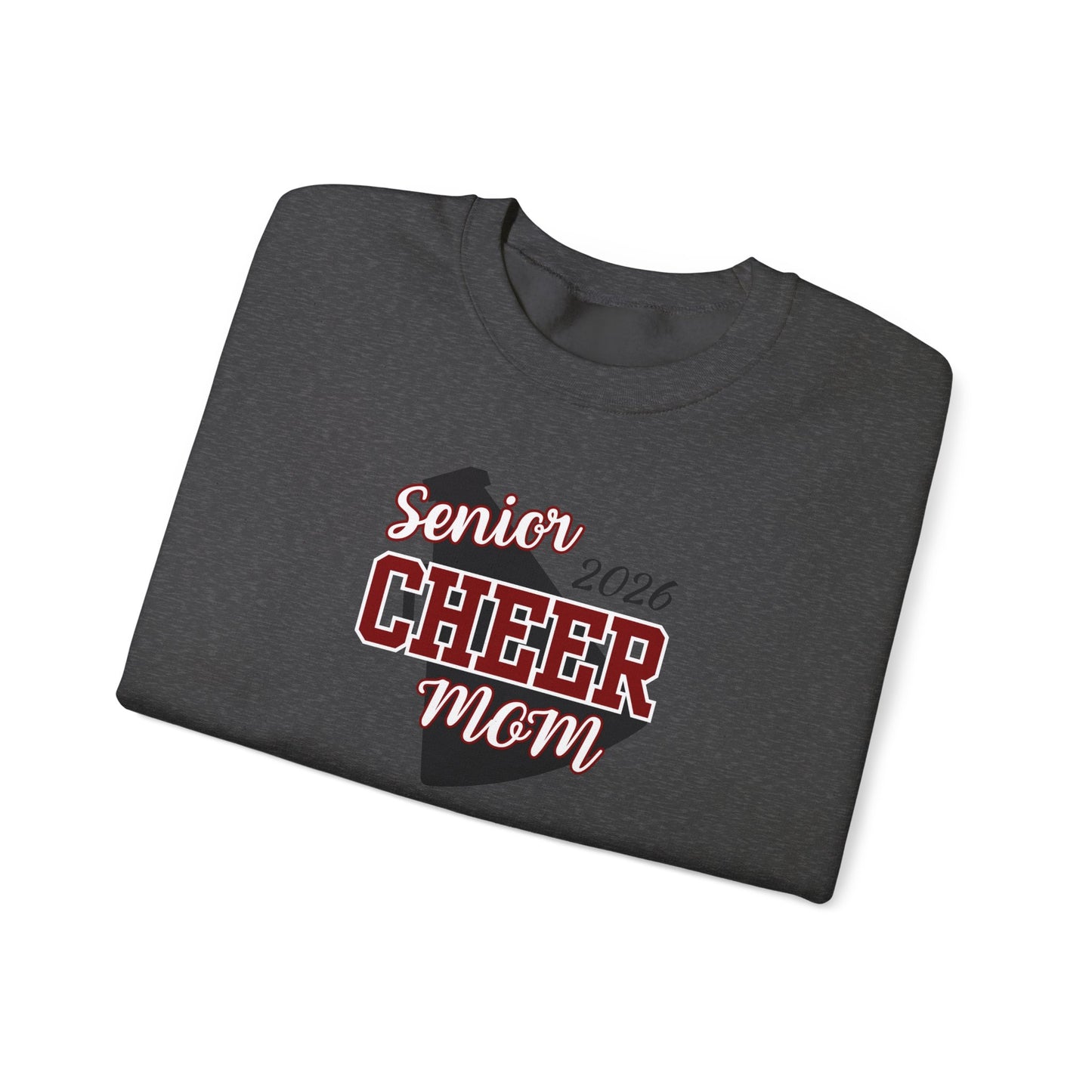 Senior Cheer Mom 2026-Unisex Heavy Blend™ Crewneck Sweatshirt