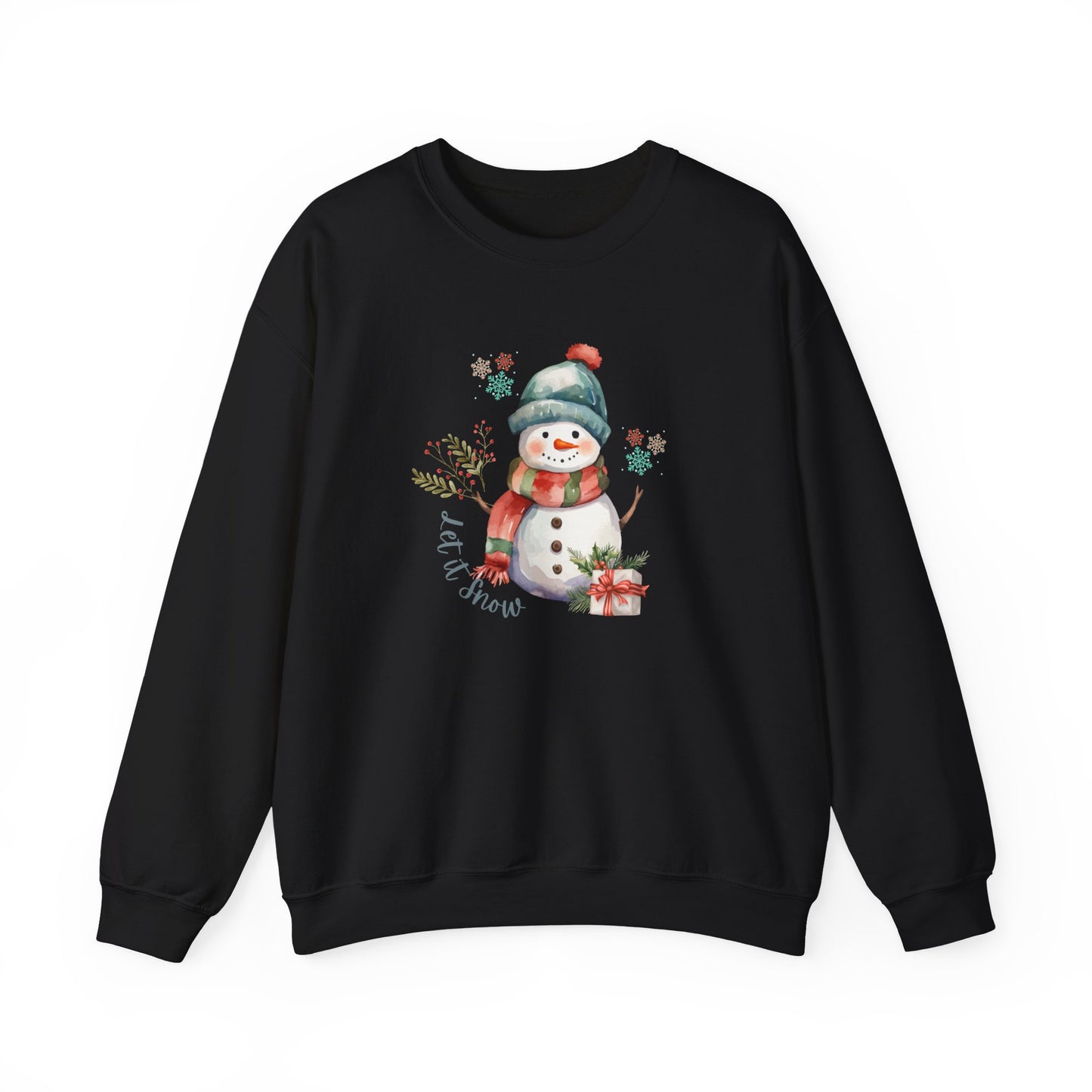 Snowman Sweatshirt-Let it Snow