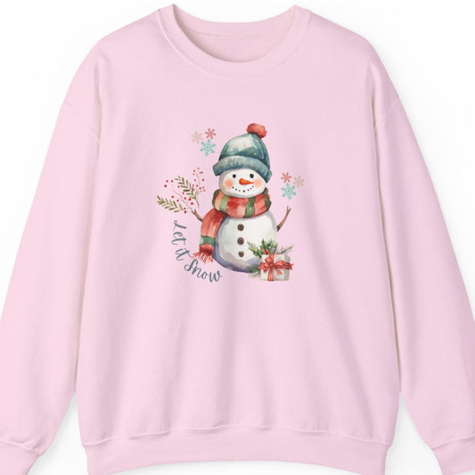 Snowman Sweatshirt-Let it Snow
