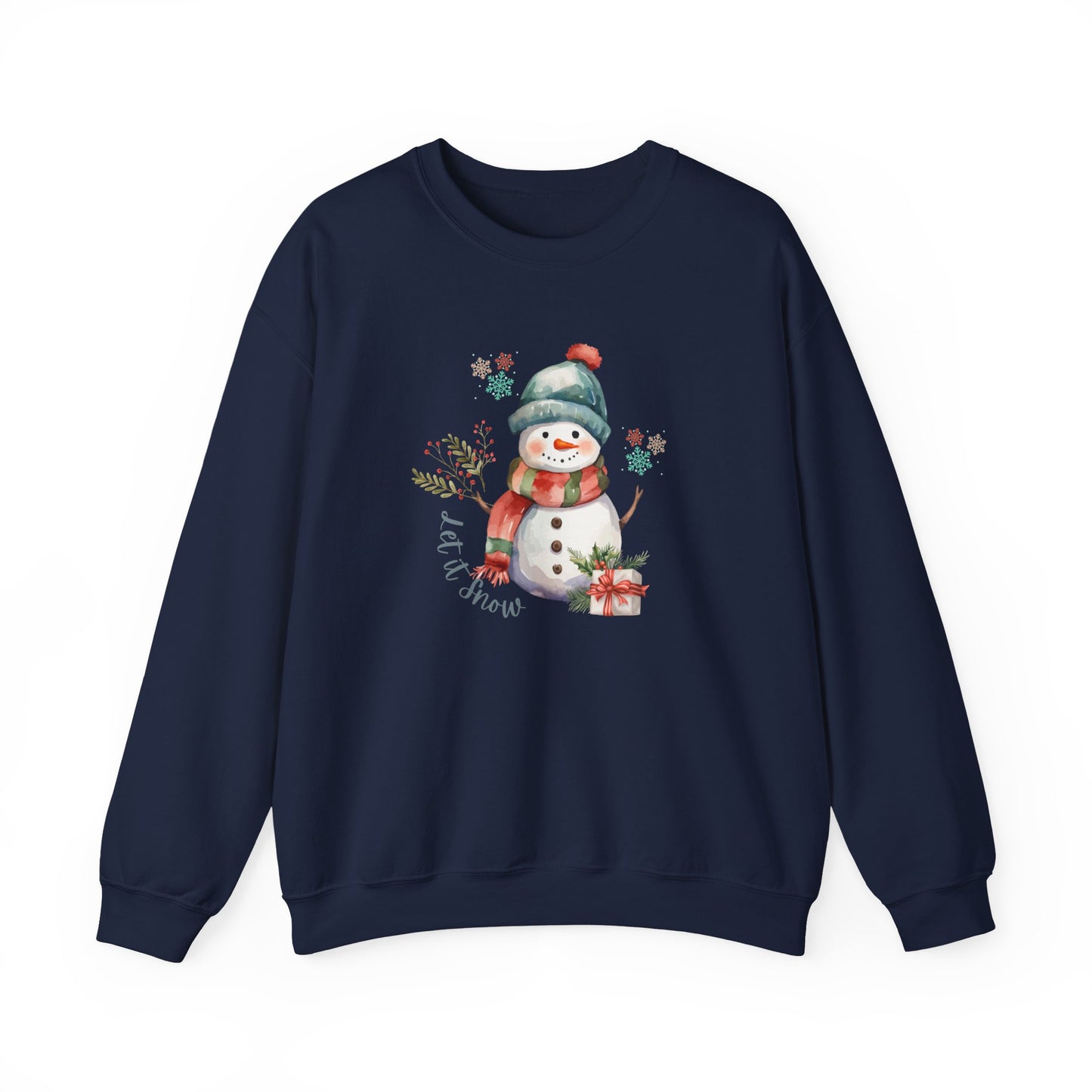 Snowman Sweatshirt-Let it Snow
