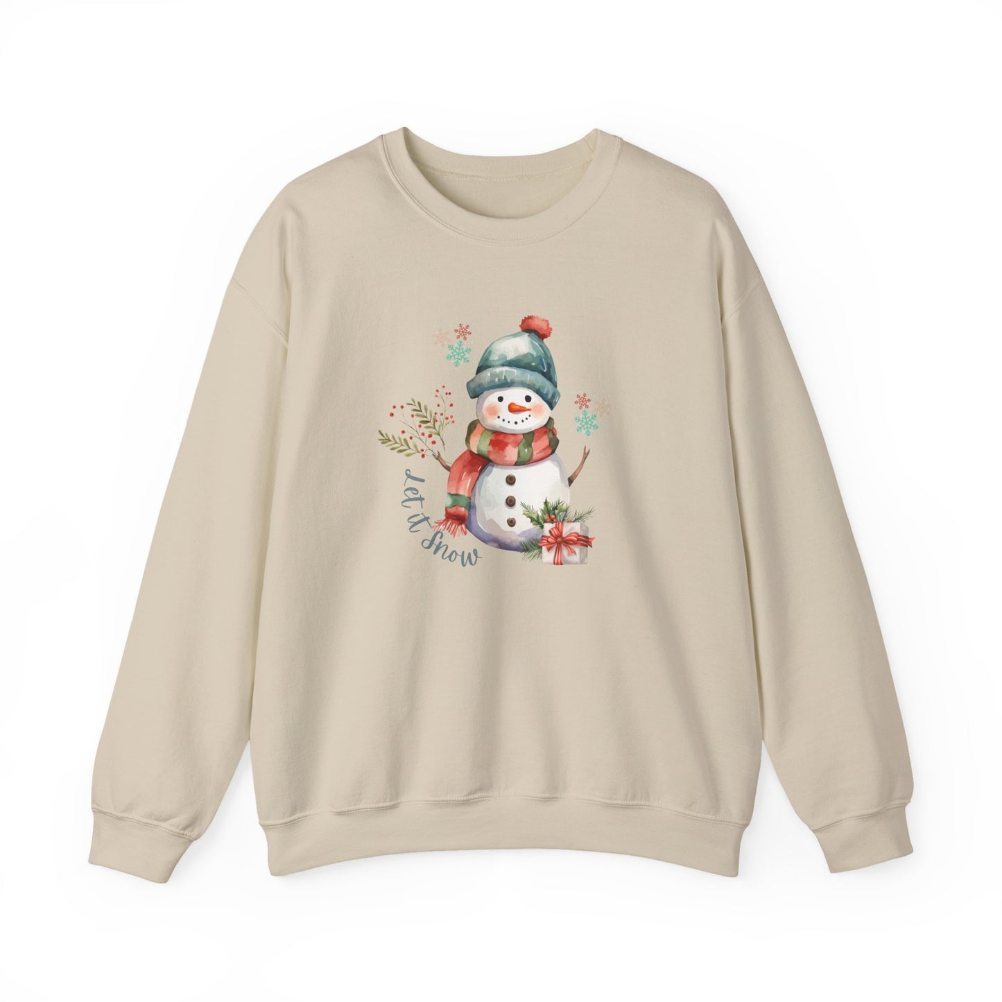 Snowman Sweatshirt-Let it Snow