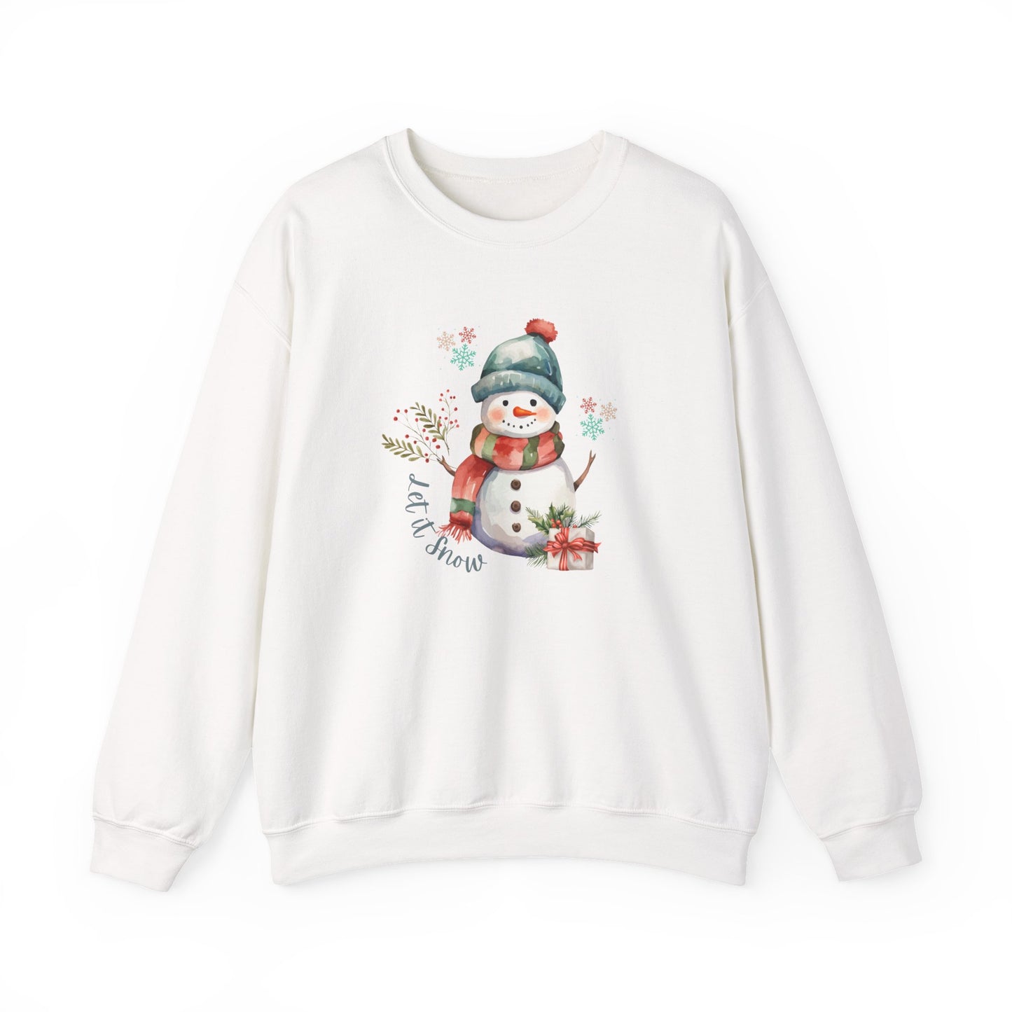 Snowman Sweatshirt-Let it Snow